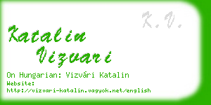 katalin vizvari business card